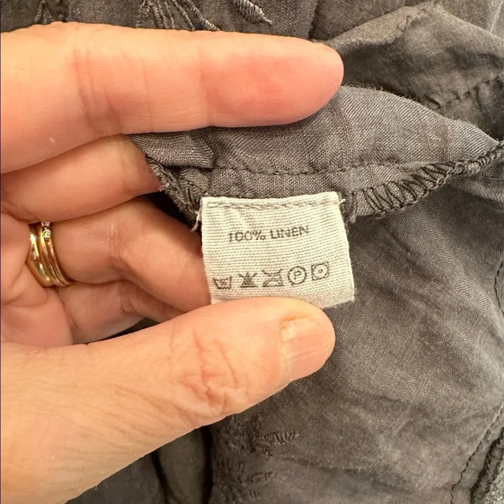 Magnolia Pearl Linen Ramie Anna Cecilie Embroidered Slip - Picture 5 of 6